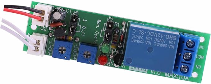 2PCS Timer Relay Module, Delay On Off Switch Module, Adjustable Timing - Image 4