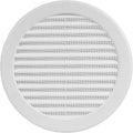 6" Round Air Vent Cover – White Plastic Soffit Air Vent Deflector by HVACOV