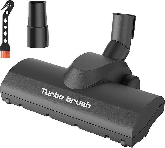 Portek Turbo Brush Head for 1-1/4" and 1-3/8" Vacuum Cleaners, Air-Driven Floor by CreatingEasierLife