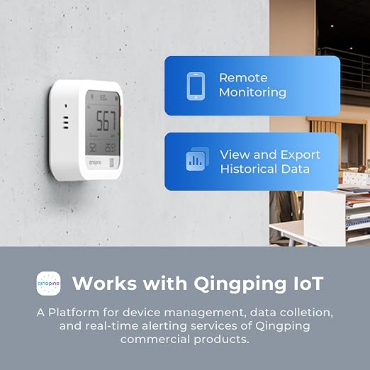 Qingping CO2 Monitor Thermometer Hygrometer, Remote Monitoring via Qingping IoT - Image 5