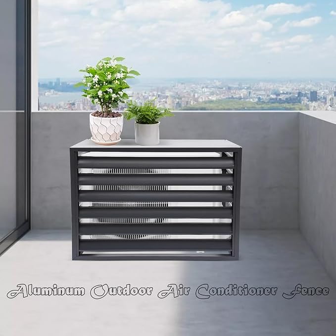 Outdoor Privacy Screen, Metal Air Conditioner Fence Cover - Image 2