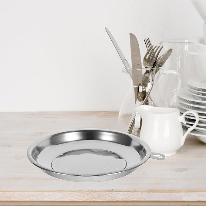 Homoyoyo Stainless Steel 304 Fine Mesh Food Strainer 20cm Cooking Oil Filter - Image 7