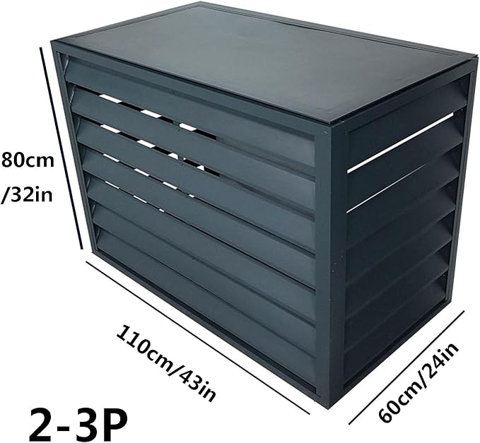 Aluminum Outdoor Condenser Protective Cover, freestanding Enclosure to Cover - Image 2