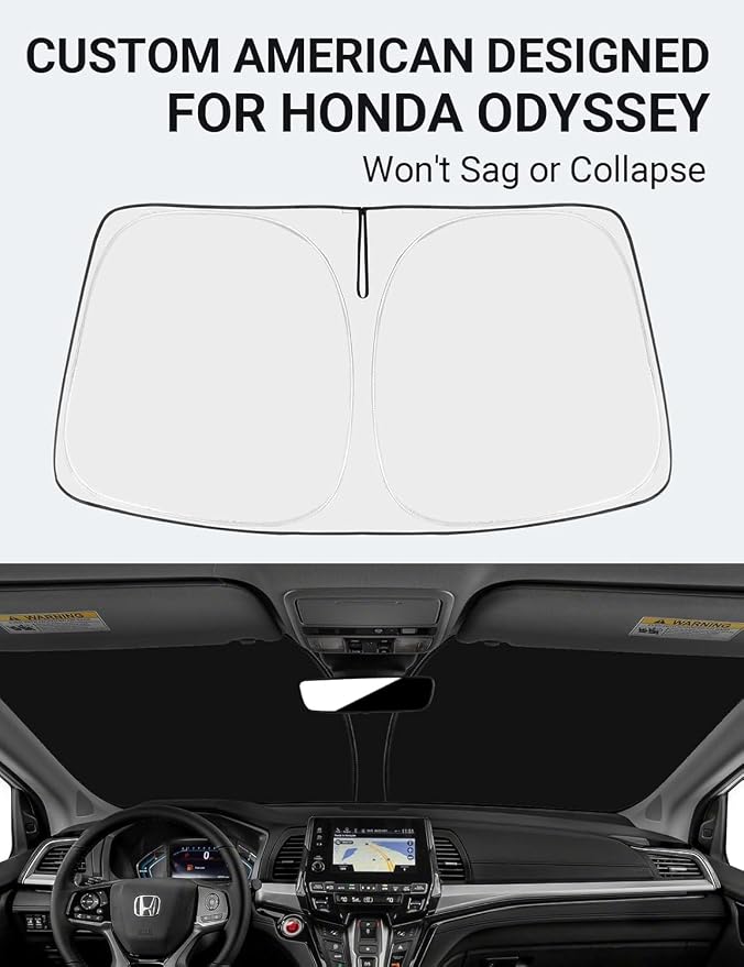 Proadsy Windshield Sun Shade for Honda Odyssey 2018-2025 2026 LX, Elite Minivan - Image 2
