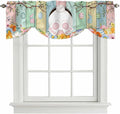 Easter Tie Up Valance Curtains for Windows, Kitchen Curtains Window Shades by Unknown