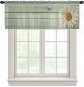 Daisy Flower Sheer Valances for Windows 54"x18", Light Filtering Kitchen by Unknown