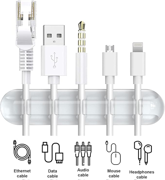 INCHOR Cord Organizer, Wire Organizer USB Cable Management Cord Keeper - Image 3