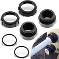 sixcow 2 Pack 270100 Black Pool Valve Adaptor Replacement Kit by Sixcow