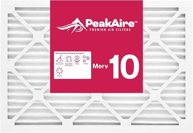 Merv 10 Standard 12" x 18" x 1" Air Filter by PeakaireFIlters