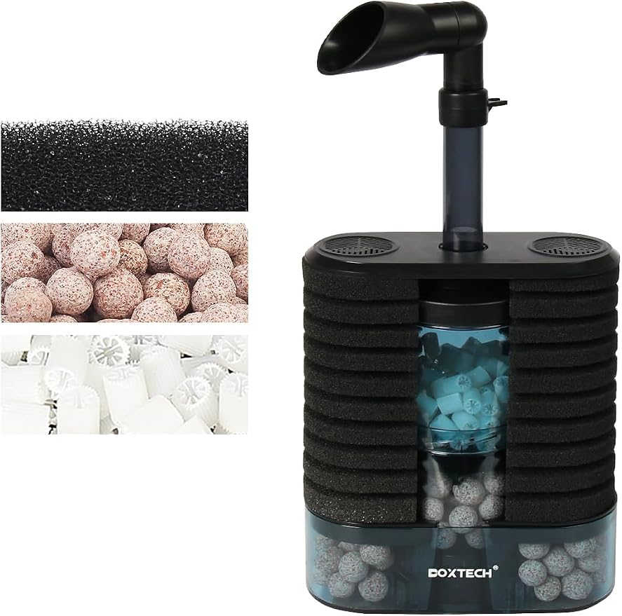 UPETTOOLS Aquarium Filter Sponge Filter, Submersible Fish Tank Filters Built-in - Image 7