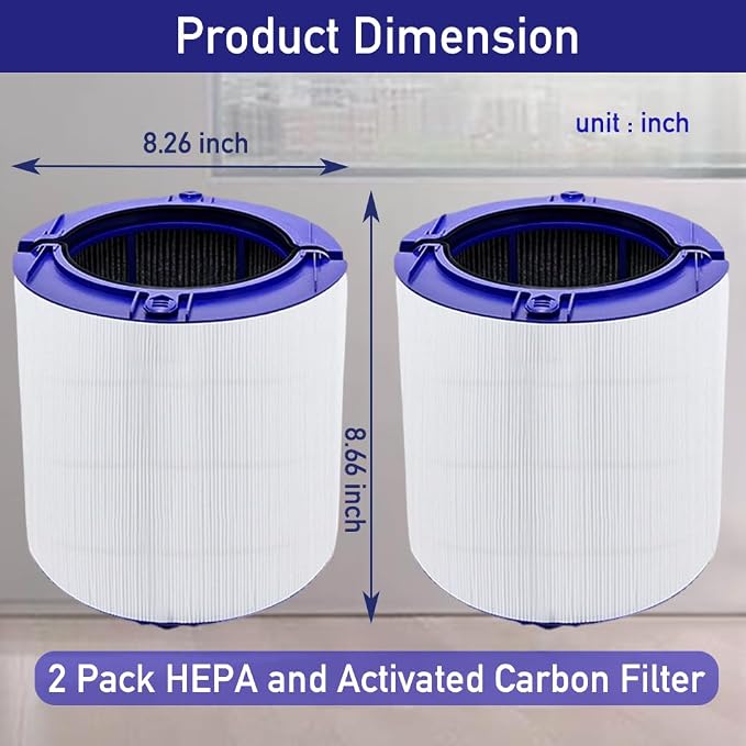 2 PACK Filter Replacement for Dyson TP06 HP06 PH01 PH02 HP07 TP07 HP09 TP09 - Image 2