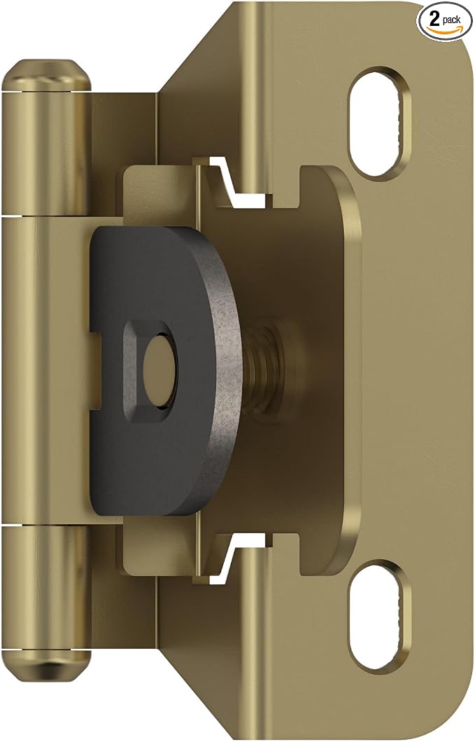 Amerock BPR8715BBZ | Cabinet Hinge | 1/4 inch Overlay Single Demountable | by Amerock
