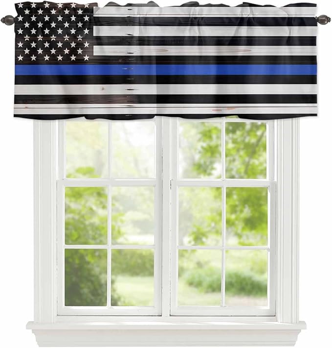 American Flag Valances for Windows, 1 Panel by Unknown