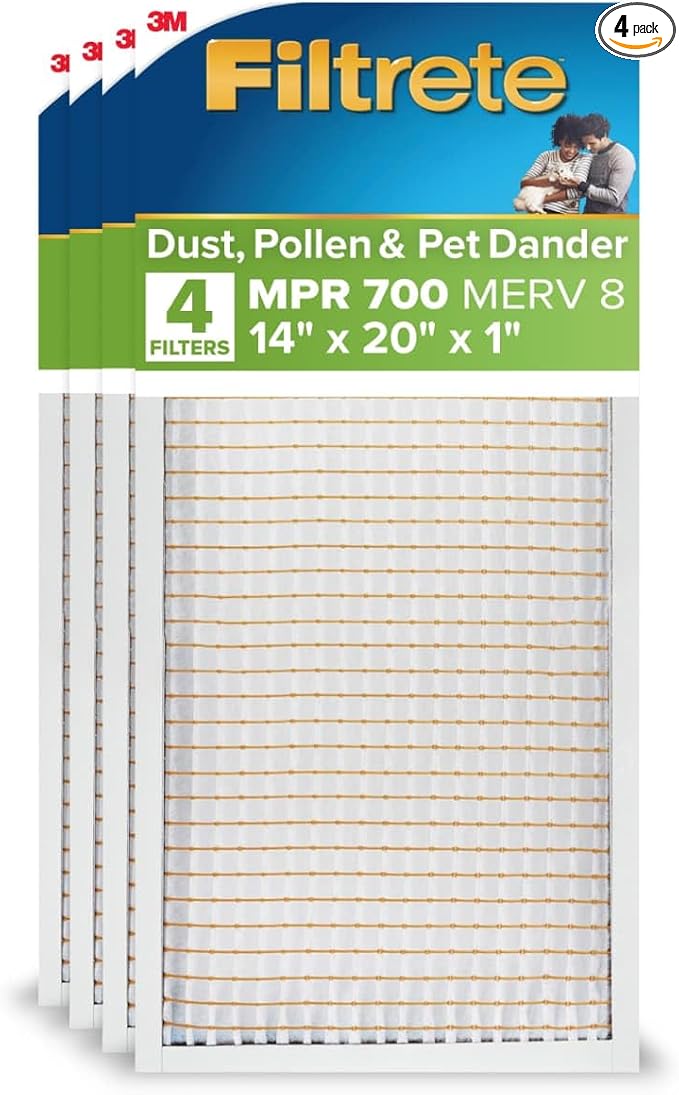 Filtrete 14x20x1 AC Furnace Air Filter, MERV 8, MPR 700, Tough on Pollen by Unknown