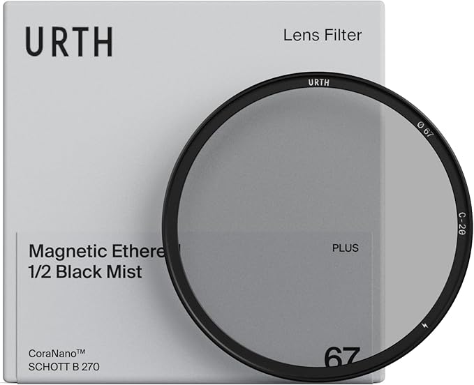 Urth 67mm Magnetic Ethereal Black Mist ½ Diffusion Lens Filter — Cinematic by Urth