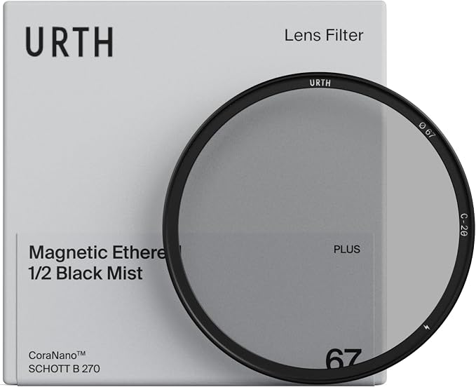 Urth 55mm Magnetic Ethereal Black Mist ½ Diffusion Lens Filter — Cinematic by Urth
