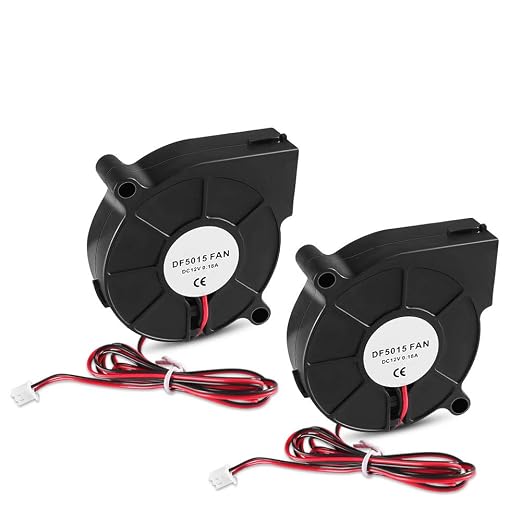 AiTrip 2Pcs 12V DC Brushless Blower Cooling Fan 50x50x15mm Fans by AITRIP