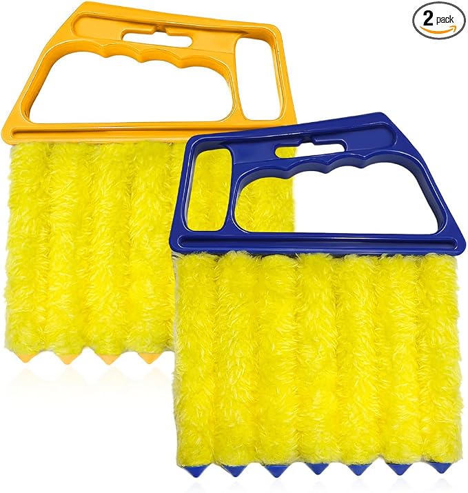 Sun Walker 2 PCS Blind Cleaner Duster Tool, 7-Finger Auto Dusting Cleaner Brush by Unknown