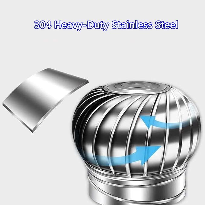 Non-Powered Attic Rainproof Air Outlet, Leakproof Chimney Ventilation Cover - Image 3