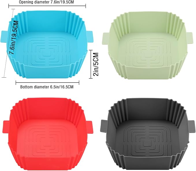 2 Pack Air Fryer Silicone Liners - Image 3