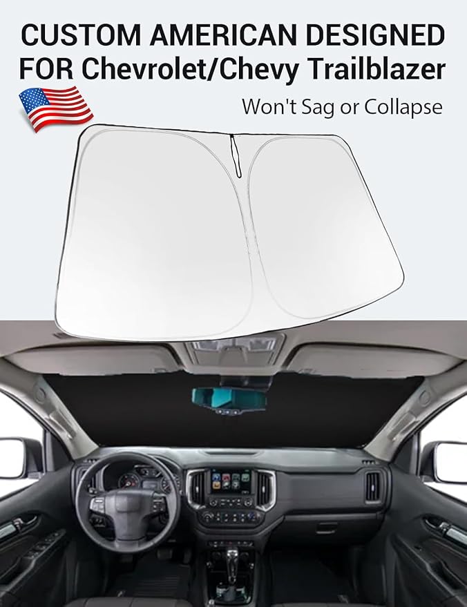 Proadsy Windshield Sun Shade for 2021-2025 2026 Chevrolet/Chevy Trailblazer - Image 2
