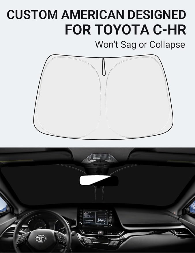 Proadsy 2026 Upgrade Front Windshield Sun Shade Foldable Sunshade Protector - Image 2