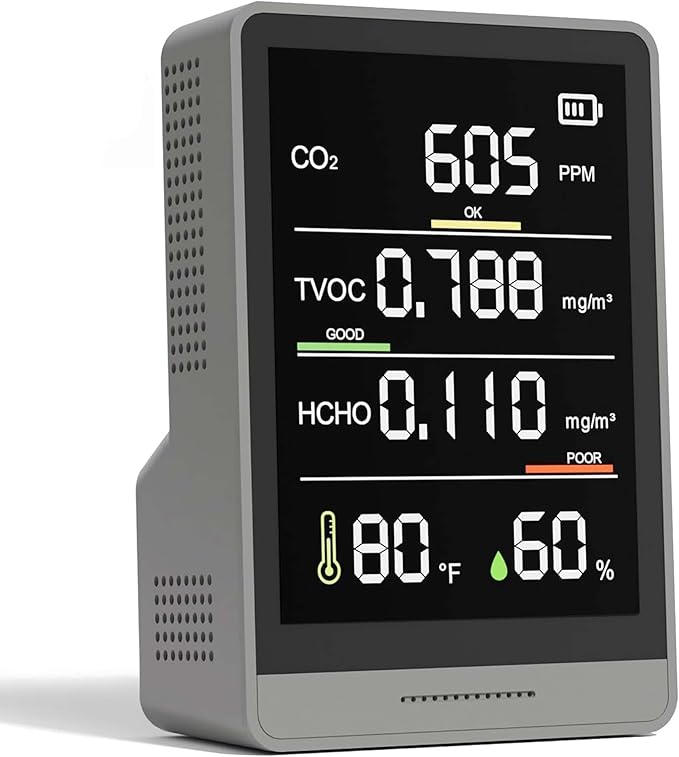 5-in-1 Professional Indoor Air Quality Monitor Indoor Portable CO2 Monitor | by PinoTec