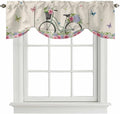 Farmhouse Spring Tie Up Valance Curtains by Unknown
