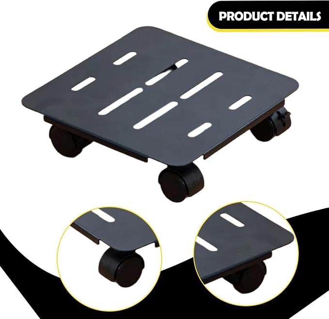 Plant Stand with Wheels, Potted Plant Mover, Simple Flowerpot Holder with - Image 2