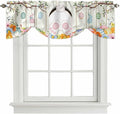 Easter Tie Up Valance Curtains for Windows, Kitchen Curtains Window Shades by Unknown