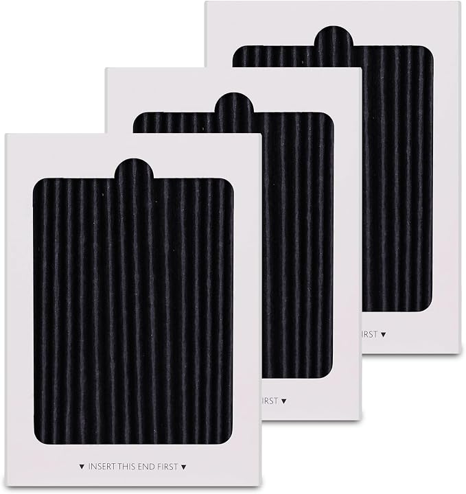 3 Pack Refrigerator Air Filter Replacement by Musslan