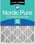 Nordic Pure 18x24x4 Pleated Air Filters MERV 14 Plus Carbon 1 Pack by NordicPure