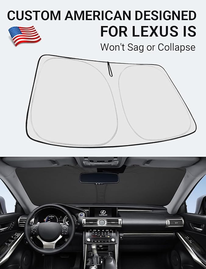 Proadsy 2026 Upgrade Front Windshield Sun Shade Foldable Sunshade Protector - Image 2