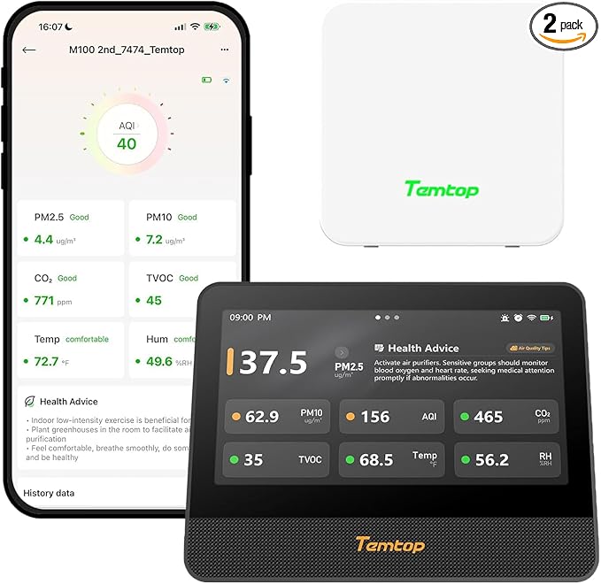 Temtop M100 2nd Air Quality Monitor Kit by Temtop