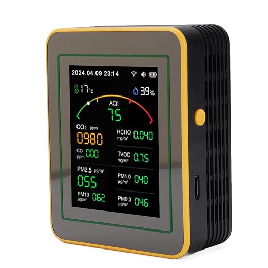 WALFRONT Air Quality Detector 15 in 1 WiFi APP Control PM2.5 Meter PM10 Monitor by Walfront