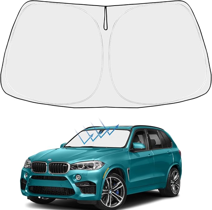 Proadsy Windshield Sun Shade for BMW X5 2014-2018 Accessories Custom Fit M by Proadsy