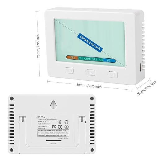 Indoor Temperature and Humidity, Two sensors Inside and Outside USB Export - Image 8