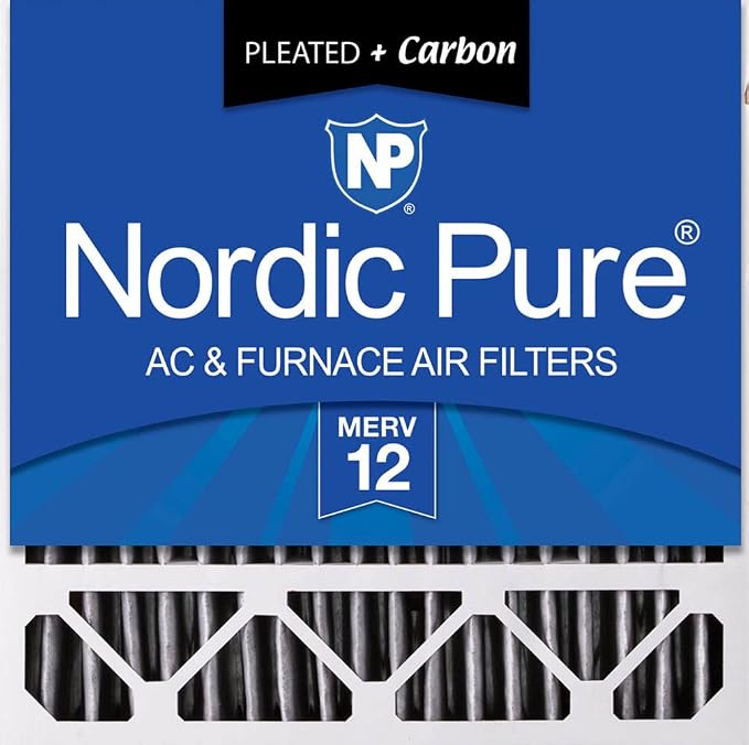 Nordic Pure 20x20x5 Honeywell Replacement Furnace Filters MERV 12 Plus Carbon 1 by NordicPure