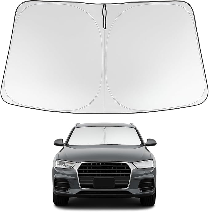 Proadsy 2026 Upgrade Windshield Sun Shade Custom Fit 2013-2018 Audi Q3 Foldable by Proadsy