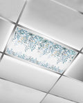 Fluorescent Light Covers for Ceiling Lights Teal Blue Eucalyptus Leaves by Home+L6