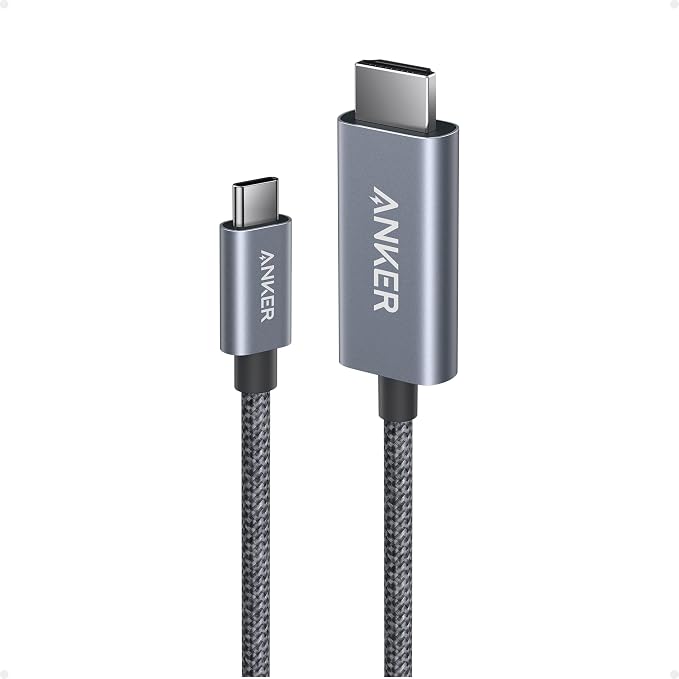 Anker HDMI Cable, 4K@60Hz Ultra-Fast Nylon-Braided USB C to HDMI Cord by Unknown