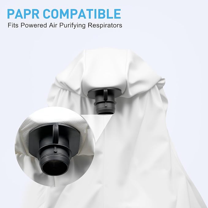 Full Face PAPR Hood with Integrated Head Suspension, Sealed Protective - Image 5