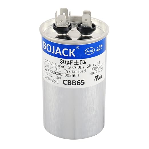 BOJACK 30 uf MFD 370V 450V AC Motor and Fan Starting Round Capacitor 50/60 Hz by BOJACK