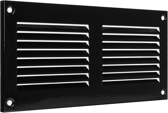 HVAC OV 8" x 4" Inch Black Metal Vent Cover – Ceiling Vents Covers - Image 9
