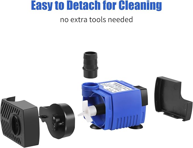 AQUANEAT Small Fountain Pump, 50 GPH Mini Submersible Water Pump - Image 5