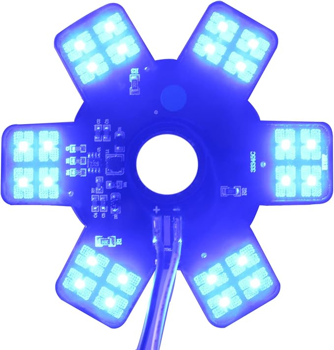 Air Cleaner LED Light 5" Truck Decorative Hex Style Air Filter Lamp by BOLANTON