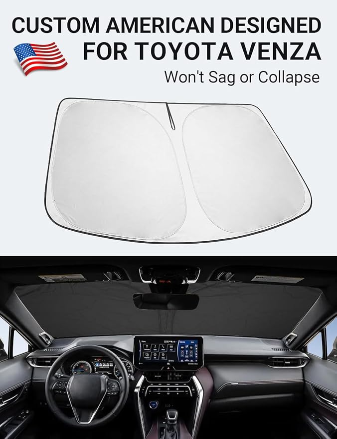 Proadsy 2026 Upgrade Front Windshield Sun Shade Foldable Sunshade Protector - Image 2