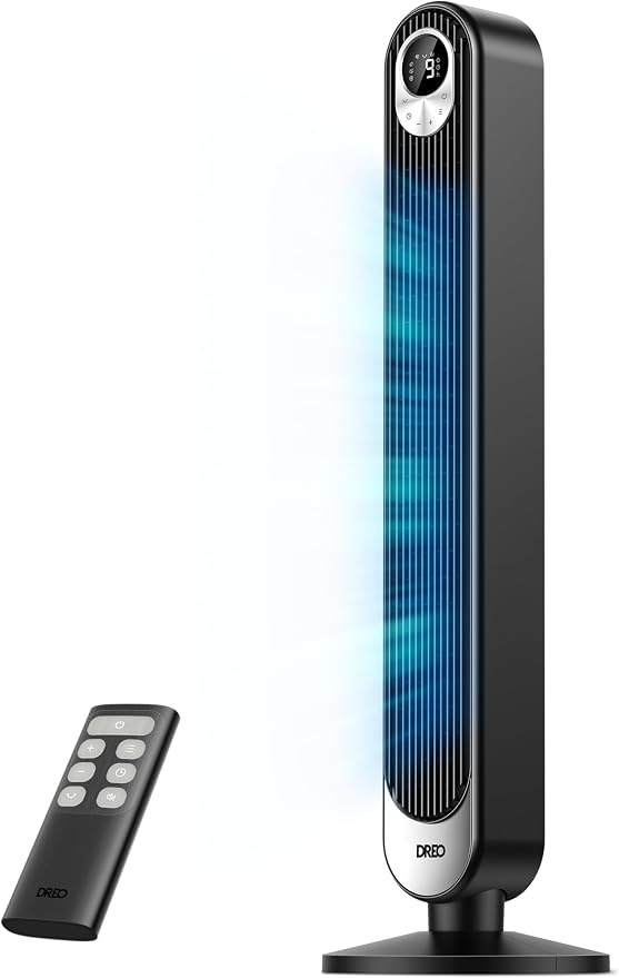 DREO Tower Fan for Bedroom, 28 ft/s, 20dB Quiet Fans that Blow Cold Air by Unknown