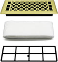 4x10 Inch Brushed Gold Floor Register by JATOHOME