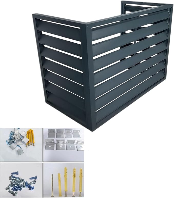 Aluminum Outdoor Condenser Protective Cover, freestanding Enclosure to Cover by Unknown